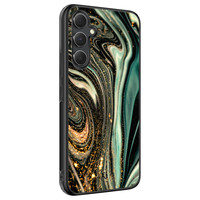 Telefoonhoesje Store Samsung Galaxy A54 hoesje back case - Marble Khaki Swirl