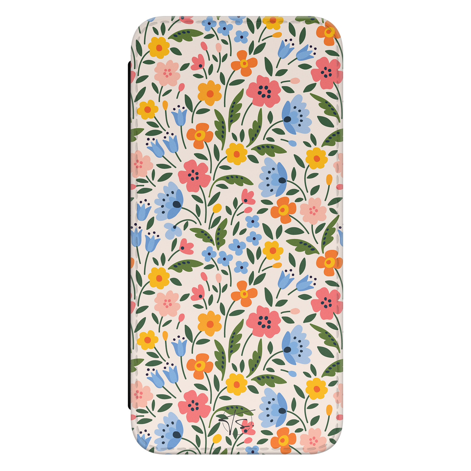 Telefoonhoesje Store Samsung Galaxy S21 FE bookcase - Romantische bloemen