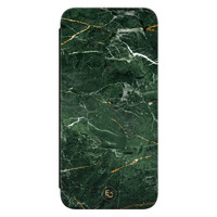 Telefoonhoesje Store Samsung Galaxy S21 FE bookcase - Marble jade green