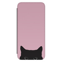 Telefoonhoesje Store Samsung Galaxy S21 FE bookcase - Zwarte kat