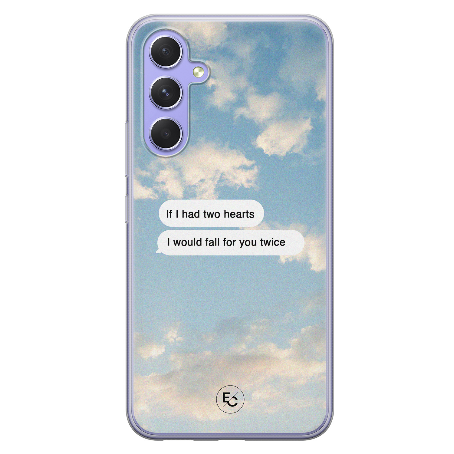 ELLECHIQ Samsung Galaxy A54 siliconen hoesje - Love quote