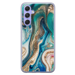 Telefoonhoesje Store Samsung Galaxy A54 siliconen hoesje - Magic marble