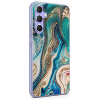 Telefoonhoesje Store Samsung Galaxy A54 siliconen hoesje - Magic marble