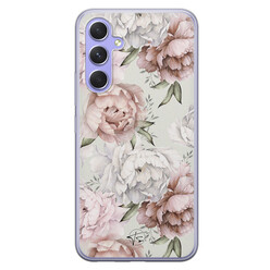 Telefoonhoesje Store Samsung Galaxy A54 siliconen hoesje - Classy flowers
