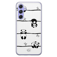 Telefoonhoesje Store Samsung Galaxy A54 siliconen hoesje - Panda