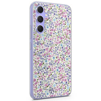 Telefoonhoesje Store Samsung Galaxy A54 siliconen hoesje - Purple garden