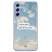 ELLECHIQ Samsung Galaxy A34 siliconen hoesje - Love quote