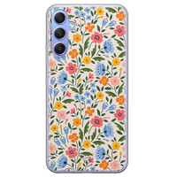 Telefoonhoesje Store Samsung Galaxy A34 siliconen hoesje - Romantische bloemen