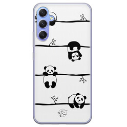 Telefoonhoesje Store Samsung Galaxy A34 siliconen hoesje - Panda