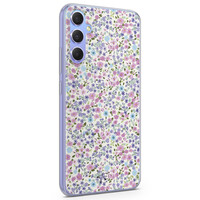 Telefoonhoesje Store Samsung Galaxy A34 siliconen hoesje - Purple garden