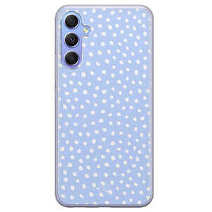Telefoonhoesje Store Samsung Galaxy A34 siliconen hoesje - Purple dots