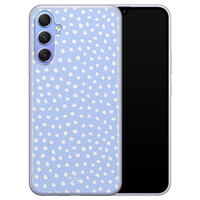 Telefoonhoesje Store Samsung Galaxy A34 siliconen hoesje - Purple dots