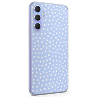 Telefoonhoesje Store Samsung Galaxy A34 siliconen hoesje - Purple dots