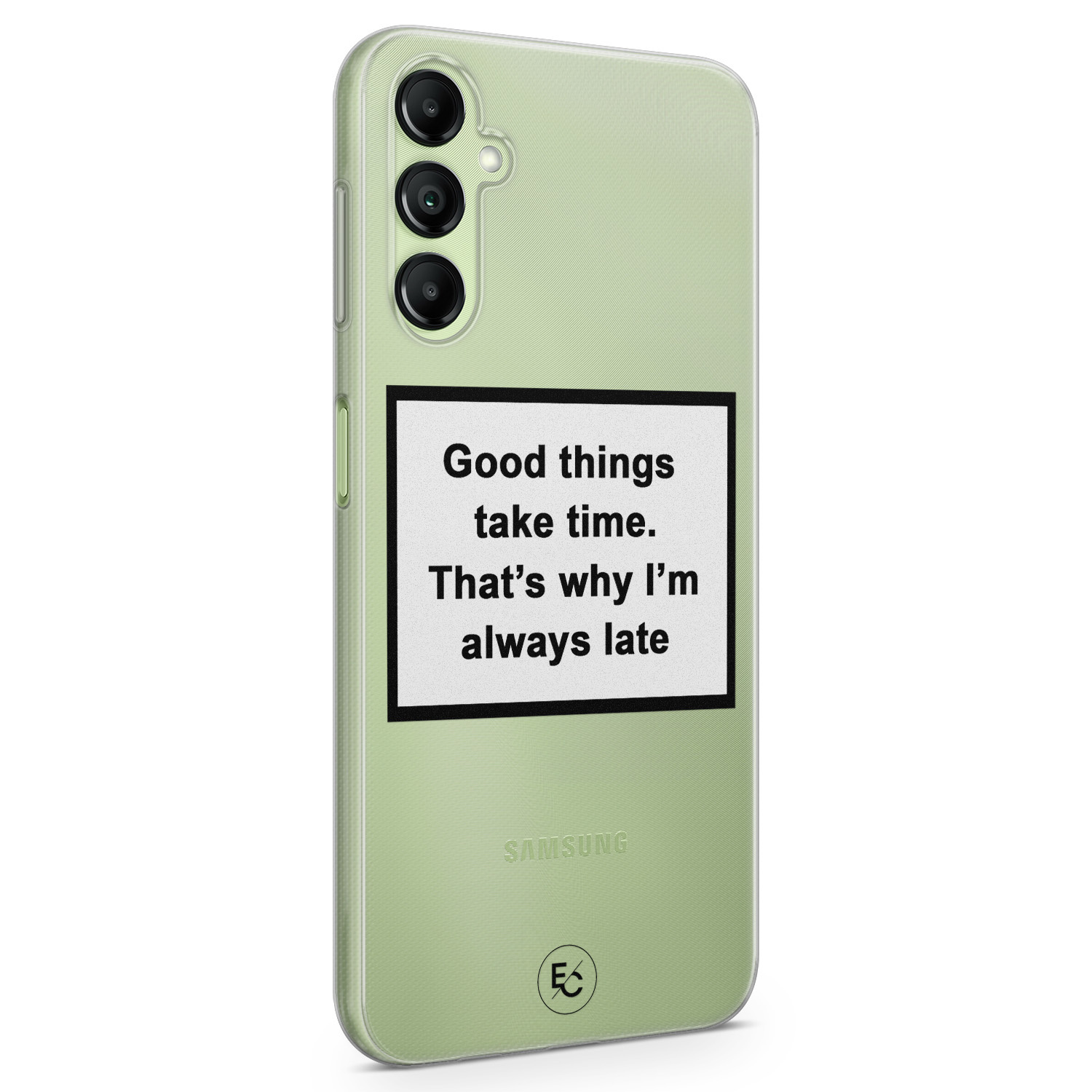 ELLECHIQ Samsung Galaxy A14 5G siliconen hoesje - Good things take time