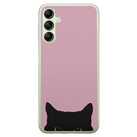 Telefoonhoesje Store Samsung Galaxy A14 5G siliconen hoesje - Zwarte kat