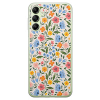 Telefoonhoesje Store Samsung Galaxy A14 5G siliconen hoesje - Romantische bloemen