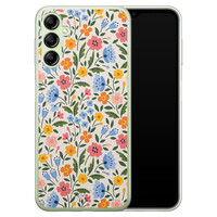 Telefoonhoesje Store Samsung Galaxy A14 5G siliconen hoesje - Romantische bloemen