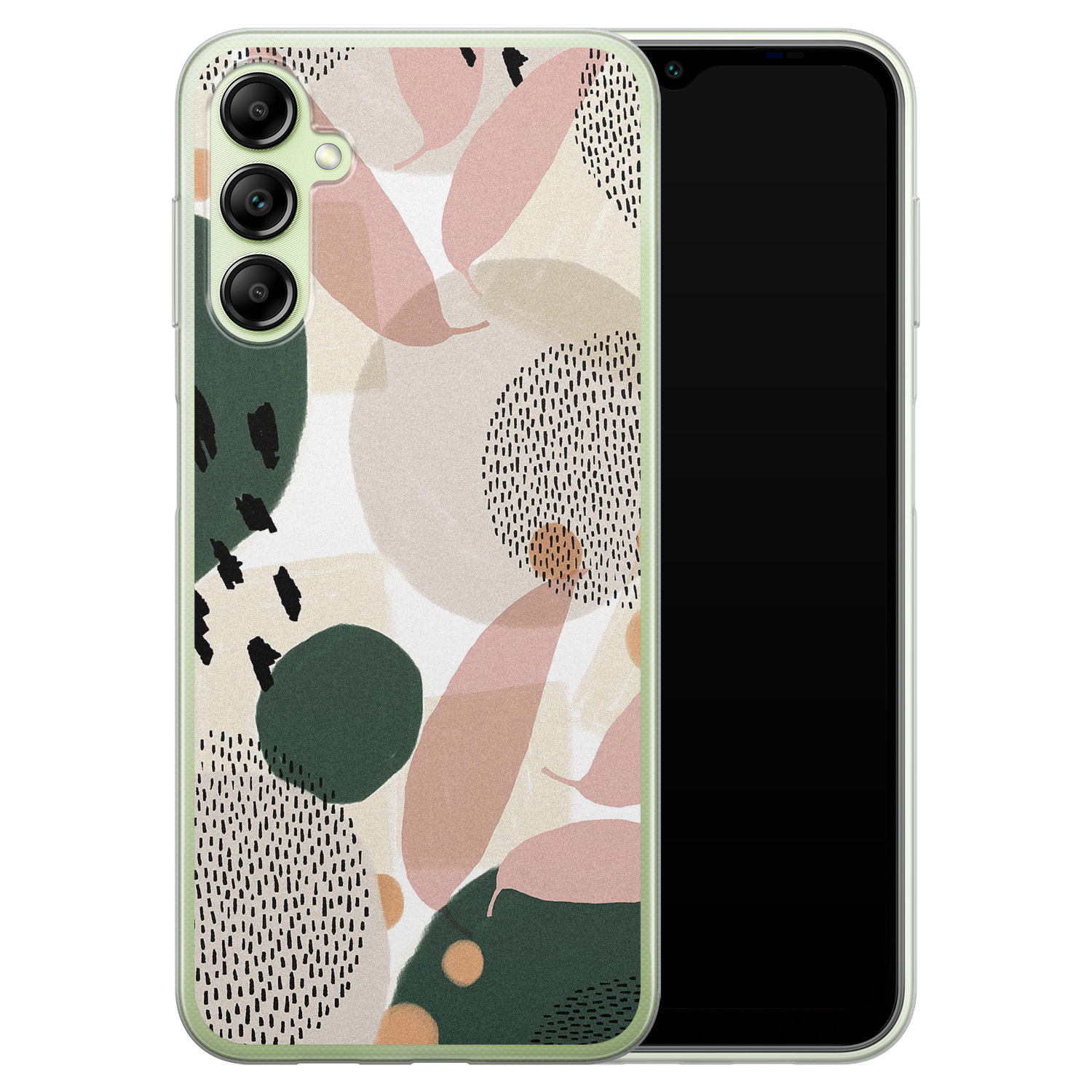 Leuke Telefoonhoesjes Samsung Galaxy A14 5G siliconen hoesje - Abstract print