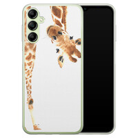 Leuke Telefoonhoesjes Samsung Galaxy A14 5G siliconen hoesje - Giraffe