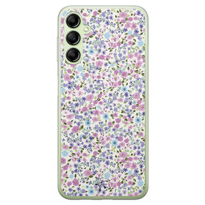 Telefoonhoesje Store Samsung Galaxy A14 5G siliconen hoesje - Purple garden