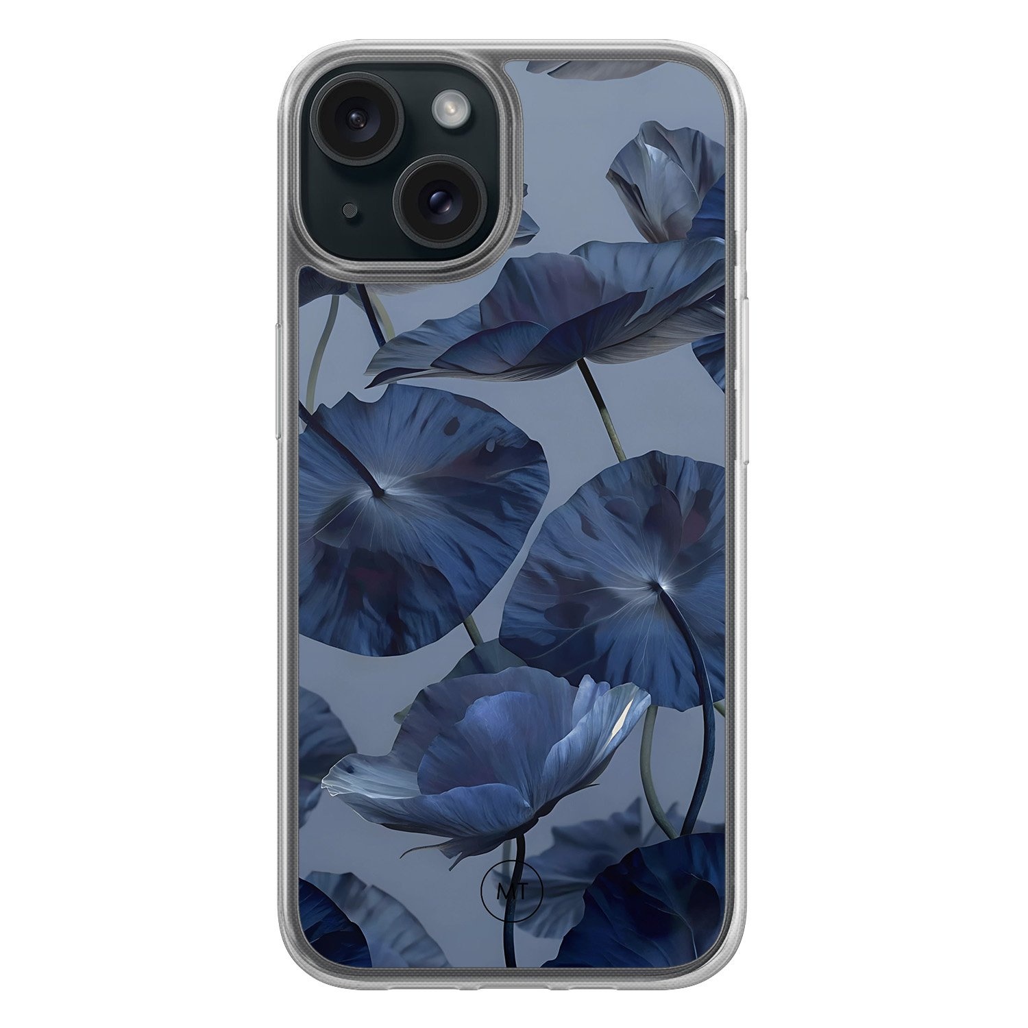 Mooie Telefoonhoesjes iPhone 15 hybride hoesje - Dusky blooms