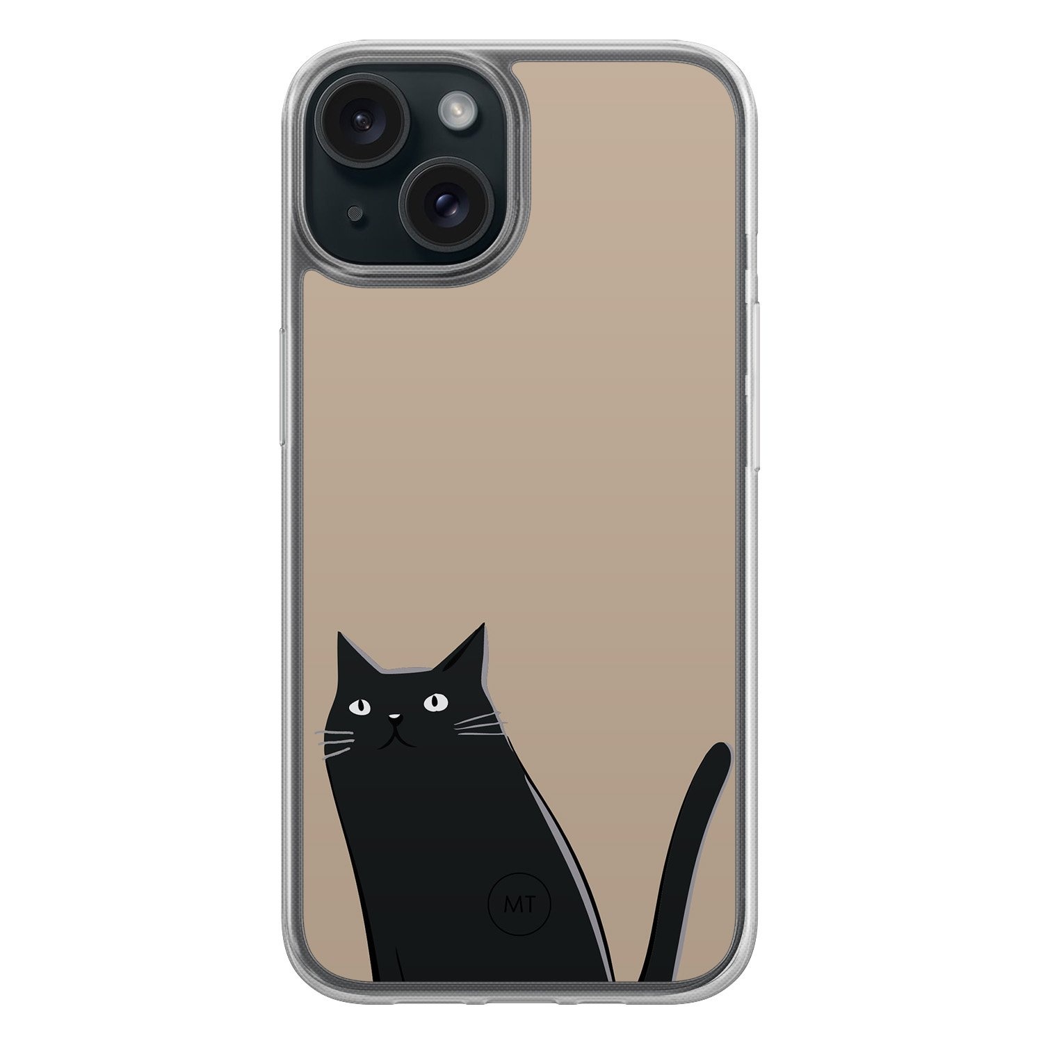 Mooie Telefoonhoesjes iPhone 15 hybride hoesje - Purrfectly