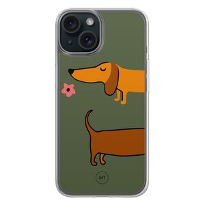Mooie Telefoonhoesjes iPhone 14 hybride hoesje - Sausage stroll
