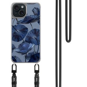 Mooie Telefoonhoesjes iPhone 13 hoesje met zwart koord - Dusky blooms