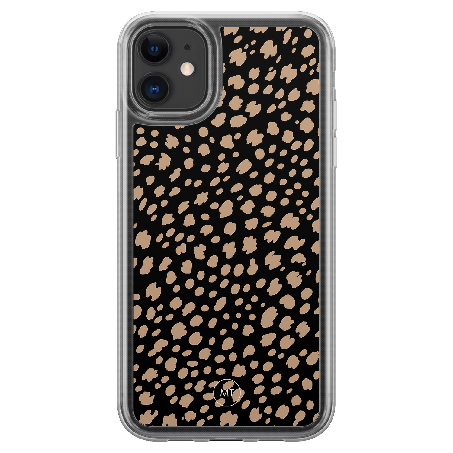 Mooie Telefoonhoesjes iPhone 11 hybride hoesje - Savannah spots