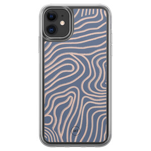 Mooie Telefoonhoesjes iPhone 11 hybride hoesje - Flowing lines