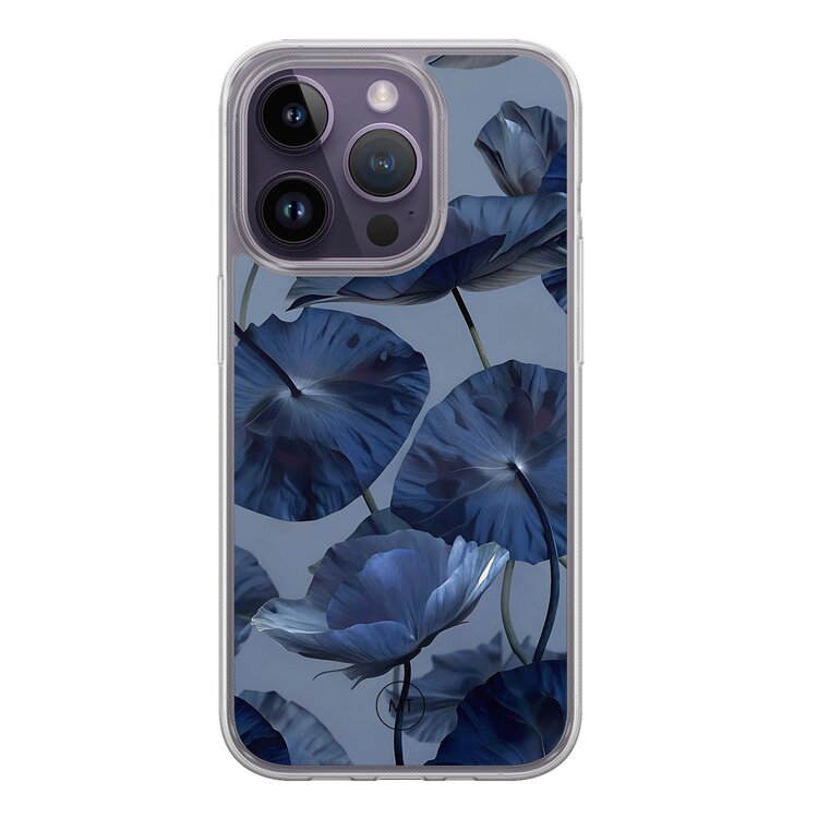 Mooie Telefoonhoesjes iPhone 13 Pro hybride hoesje - Dusky blooms