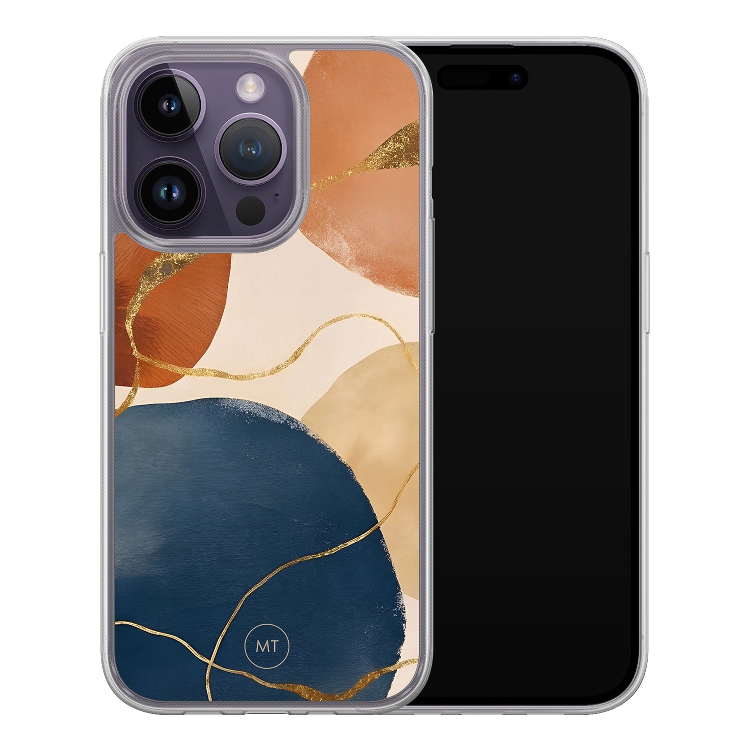 Mooie Telefoonhoesjes iPhone 13 Pro hybride hoesje - Abstract harmony