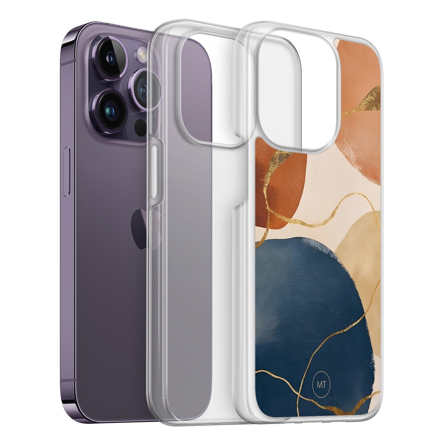 Mooie Telefoonhoesjes iPhone 13 Pro hybride hoesje - Abstract harmony