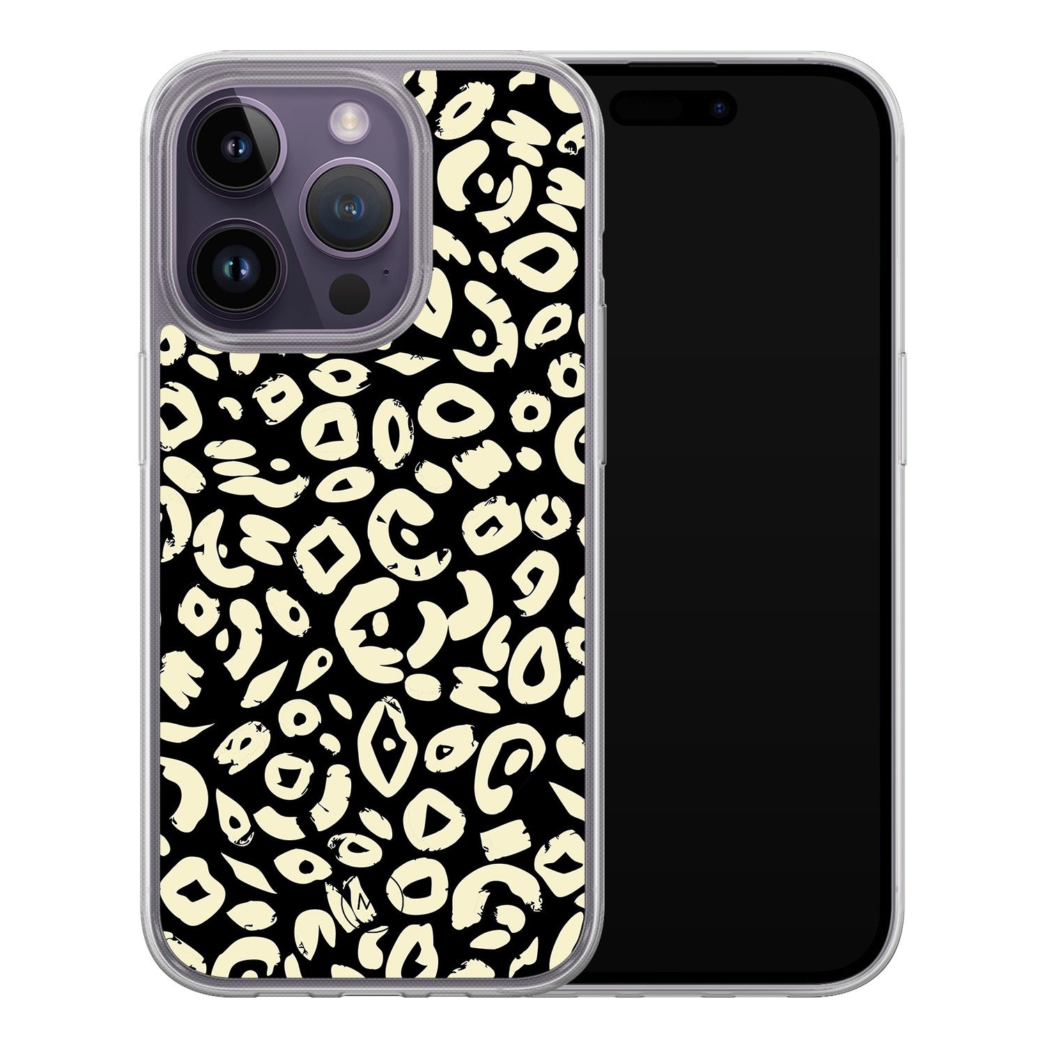 Mooie Telefoonhoesjes iPhone 13 Pro hybride hoesje - Animal skin