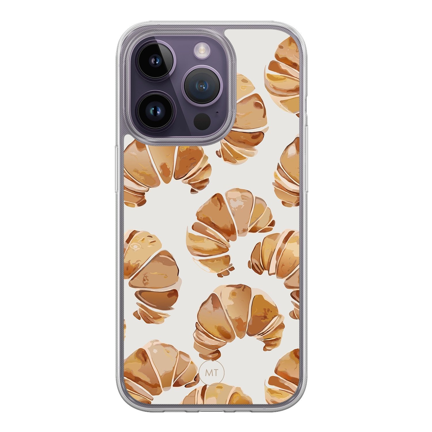 Mooie Telefoonhoesjes iPhone 13 Pro hybride hoesje - Croissant