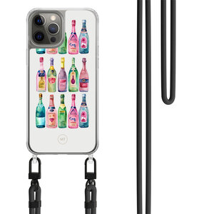 Casimoda iPhone 12 (Pro) hoesje met zwart koord - Cheers & cheers