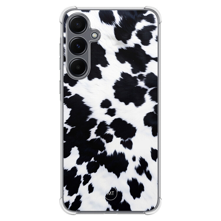 Mooie Telefoonhoesjes Samsung Galaxy A55 shockproof hoesje - Koeienprint
