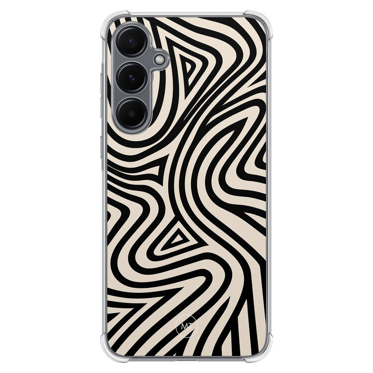 Mooie Telefoonhoesjes Samsung Galaxy A55 shockproof hoesje - Groovy lines