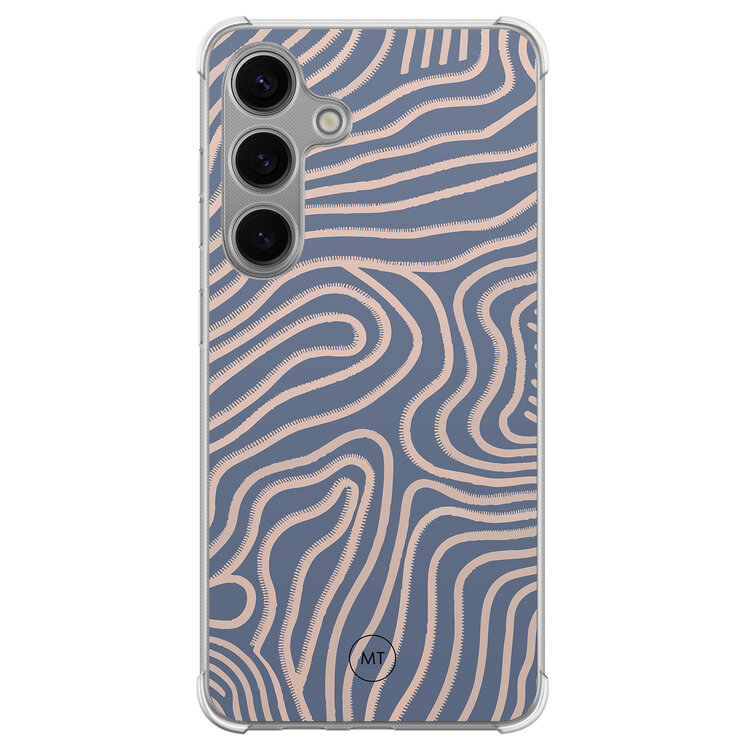 Mooie Telefoonhoesjes Samsung Galaxy S24 shockproof hoesje - Flowing lines