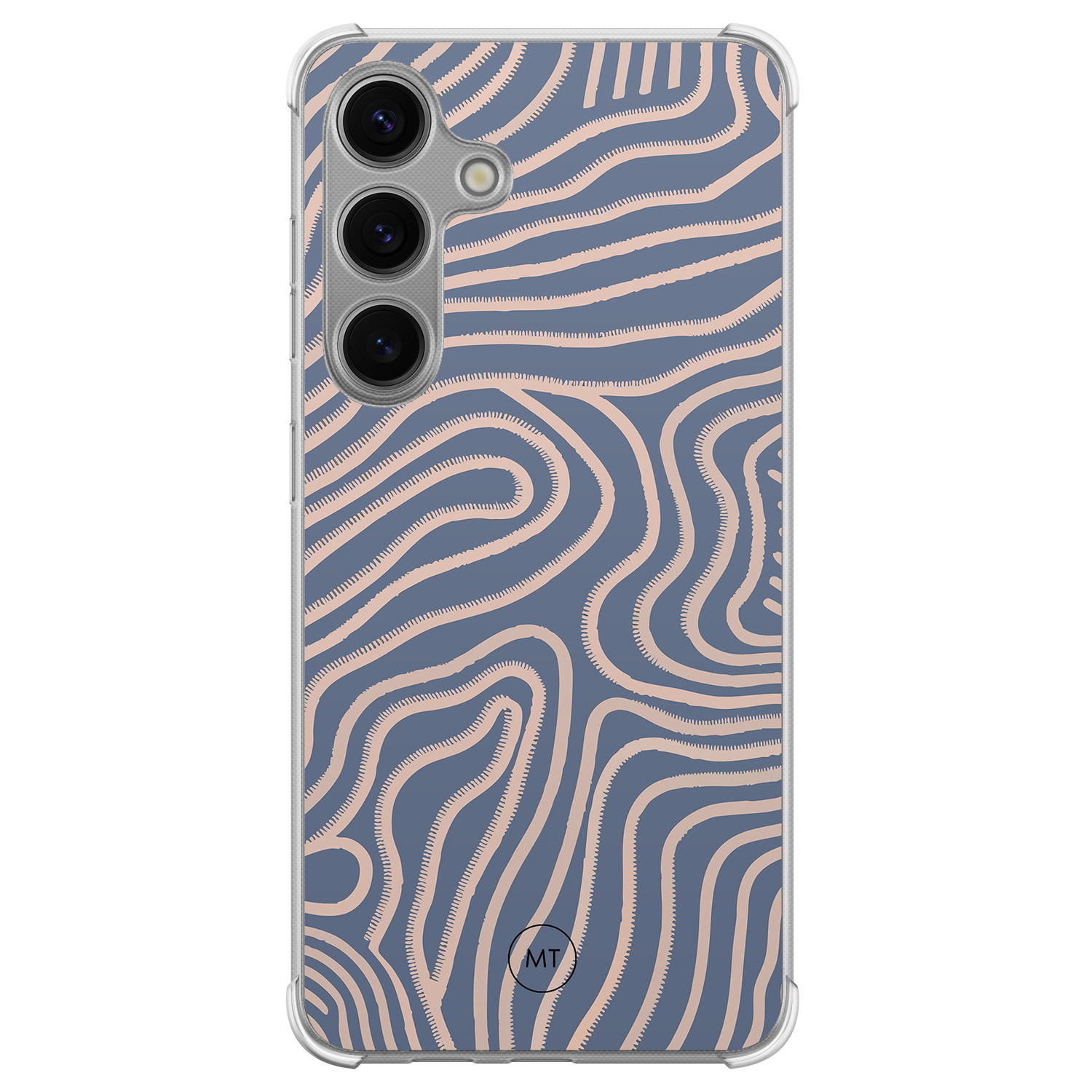 Mooie Telefoonhoesjes Samsung Galaxy S24 shockproof hoesje - Flowing lines