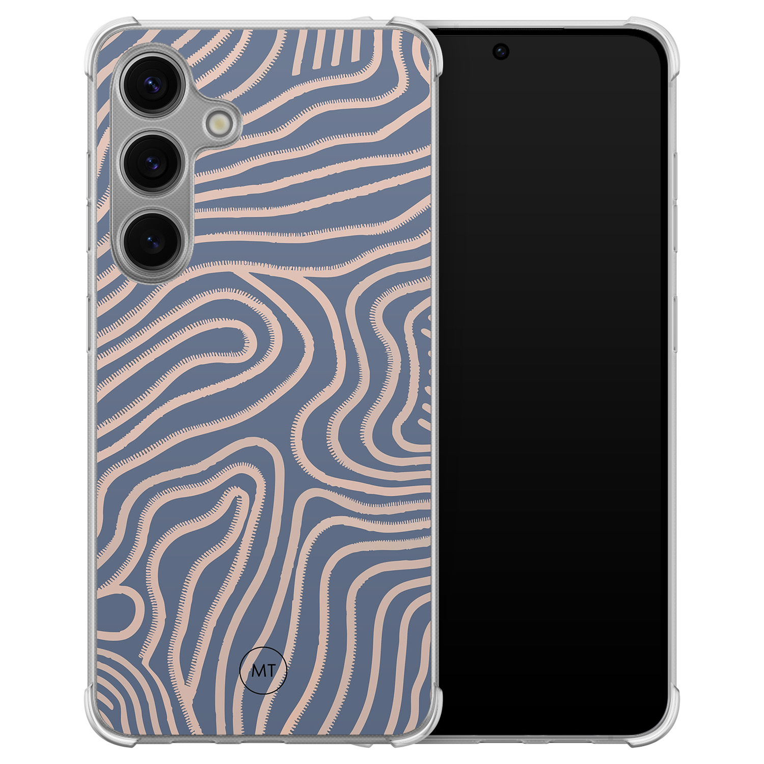 Mooie Telefoonhoesjes Samsung Galaxy S24 shockproof hoesje - Flowing lines