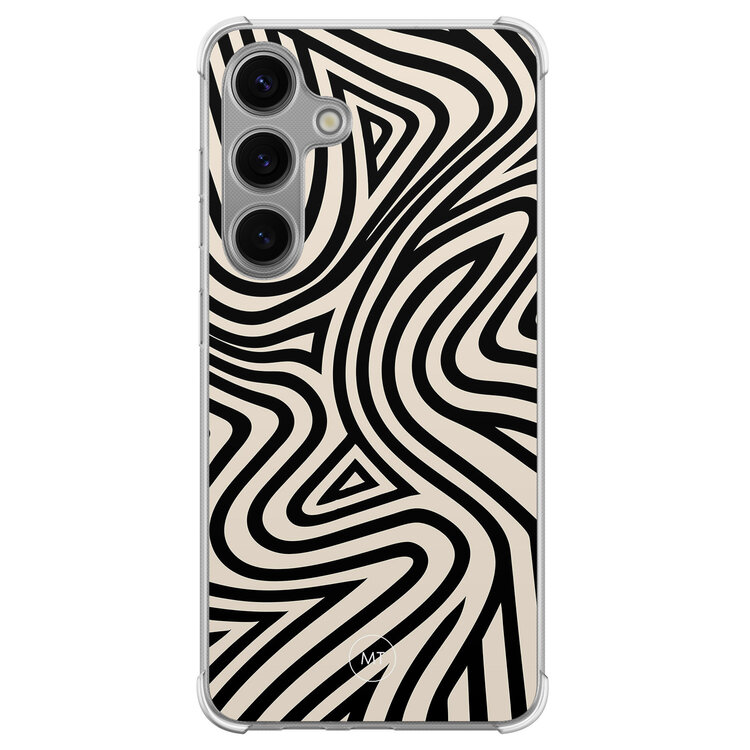 Mooie Telefoonhoesjes Samsung Galaxy S24 shockproof hoesje - Groovy lines