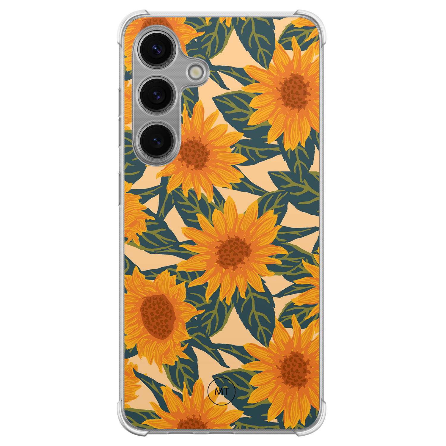 Mooie Telefoonhoesjes Samsung Galaxy S24 shockproof hoesje - Zonnebloemen