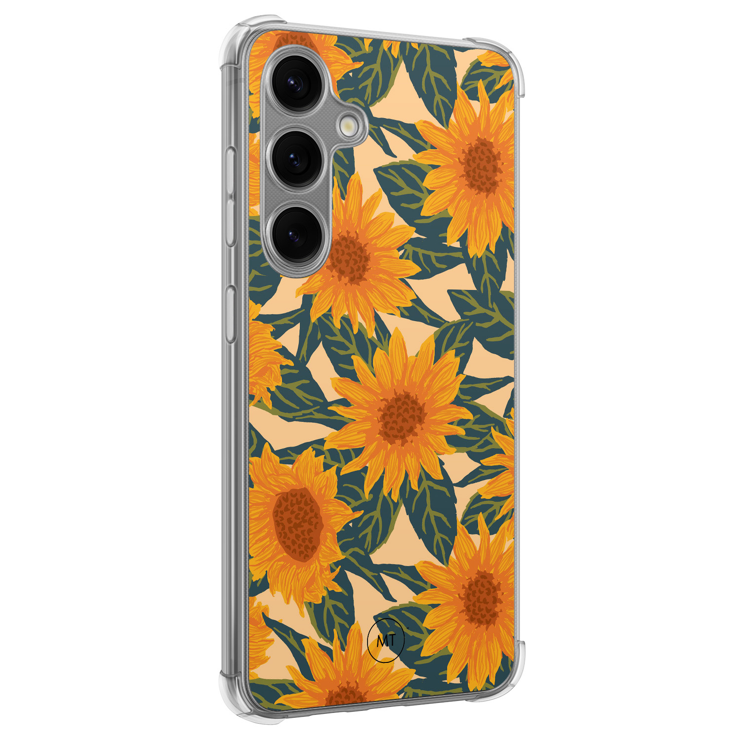 Mooie Telefoonhoesjes Samsung Galaxy S24 shockproof hoesje - Zonnebloemen