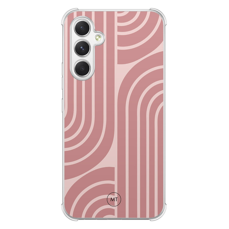 Mooie Telefoonhoesjes Samsung Galaxy A54 shockproof hoesje - Blush shapes