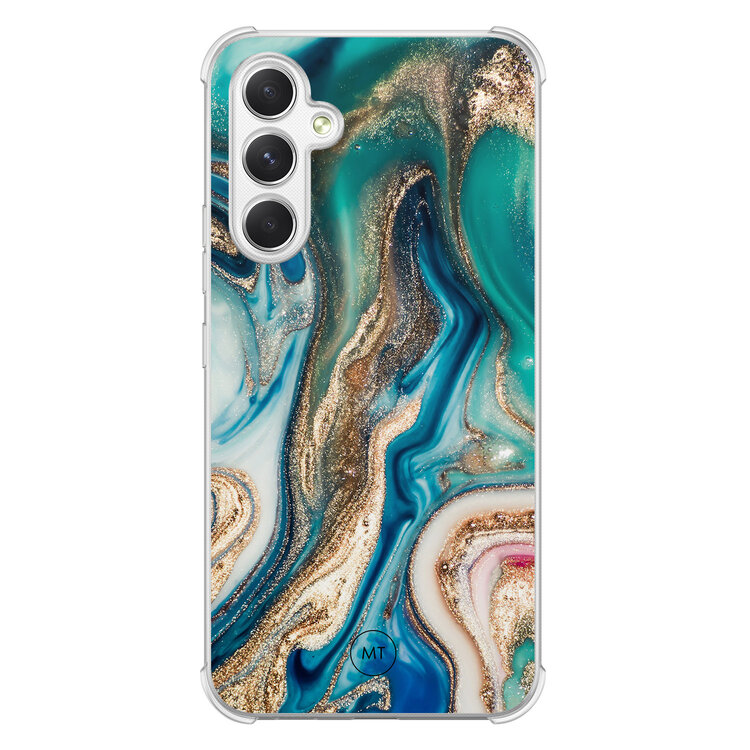 Mooie Telefoonhoesjes Samsung Galaxy A54 shockproof hoesje - Magic marble