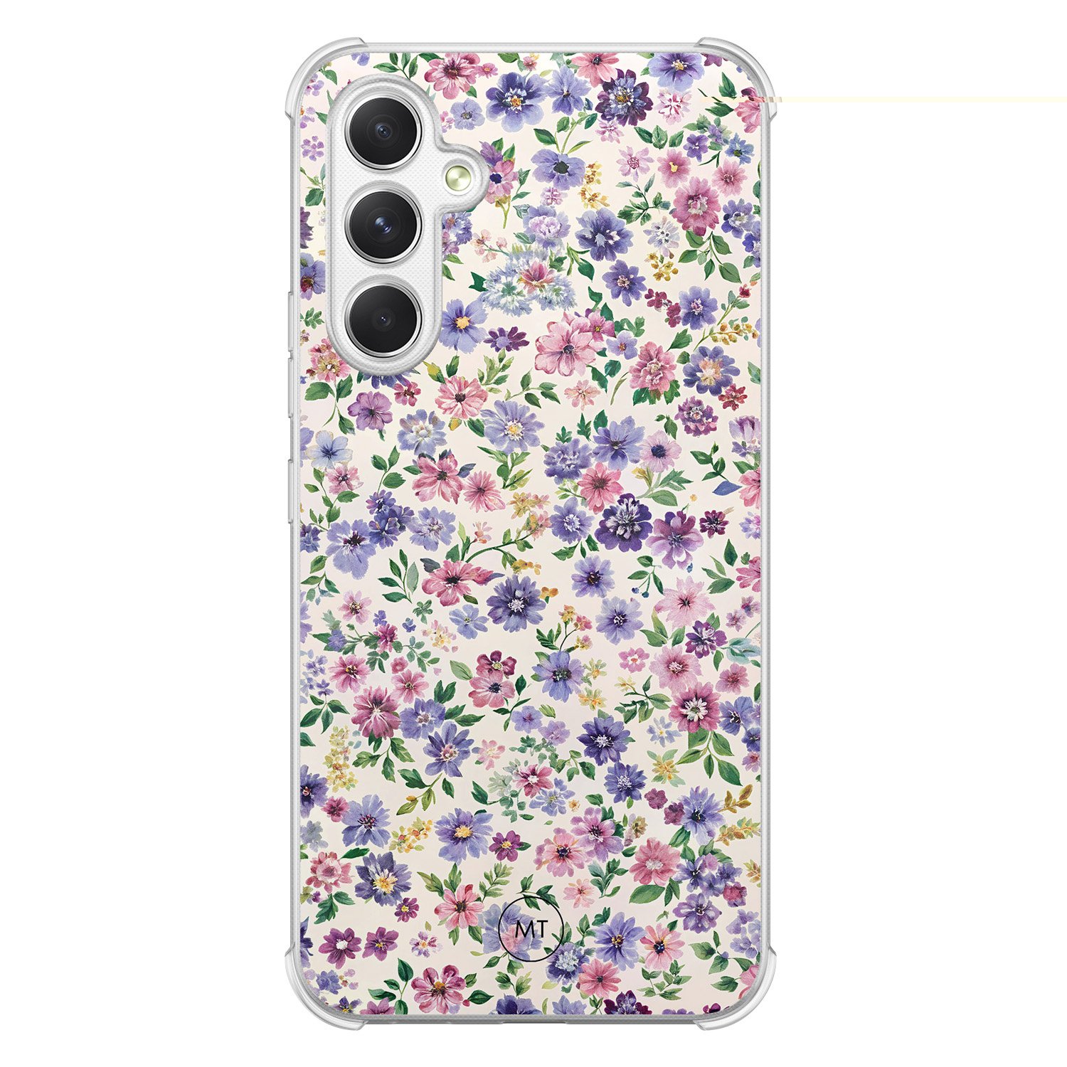 Mooie Telefoonhoesjes Samsung Galaxy A54 shockproof hoesje - Purple garden