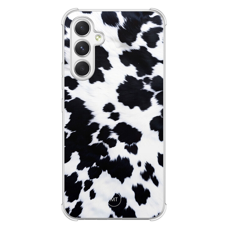 Mooie Telefoonhoesjes Samsung Galaxy A54 shockproof hoesje - Koeienprint