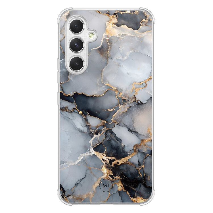 Mooie Telefoonhoesjes Samsung Galaxy A54 shockproof hoesje - Marble mist