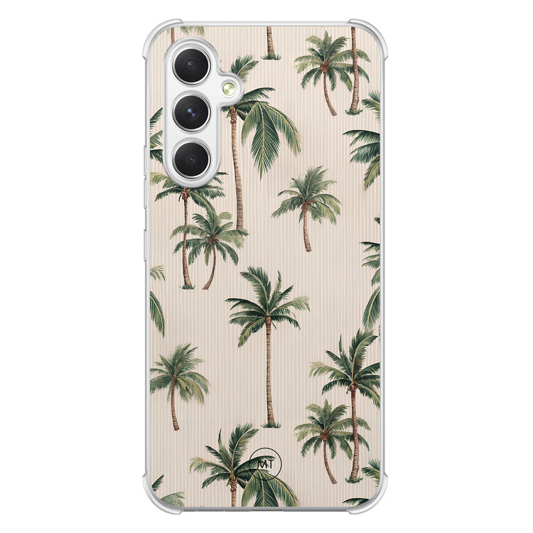 Mooie Telefoonhoesjes Samsung Galaxy A54 shockproof hoesje - Palmbomen print